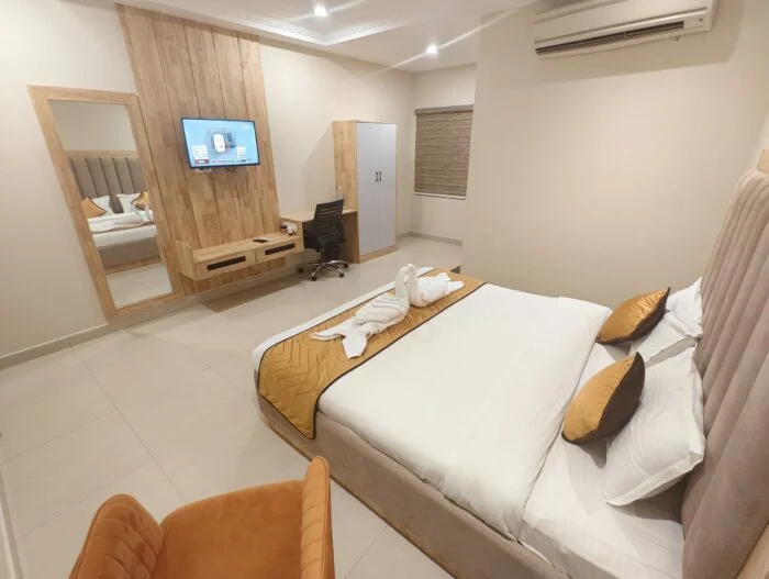 Authentic photograph of Family Suite at Yadava Satram Srisailam with extra bed space for up to four family members
