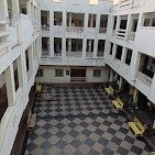 Authentic photograph of reception lobby and front desk at Yadava Satram Srisailam
